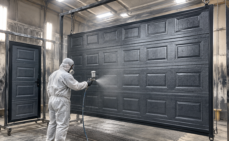 Apex Door avtomatik sürgülü darvaza istehsalı və boyama prosesi